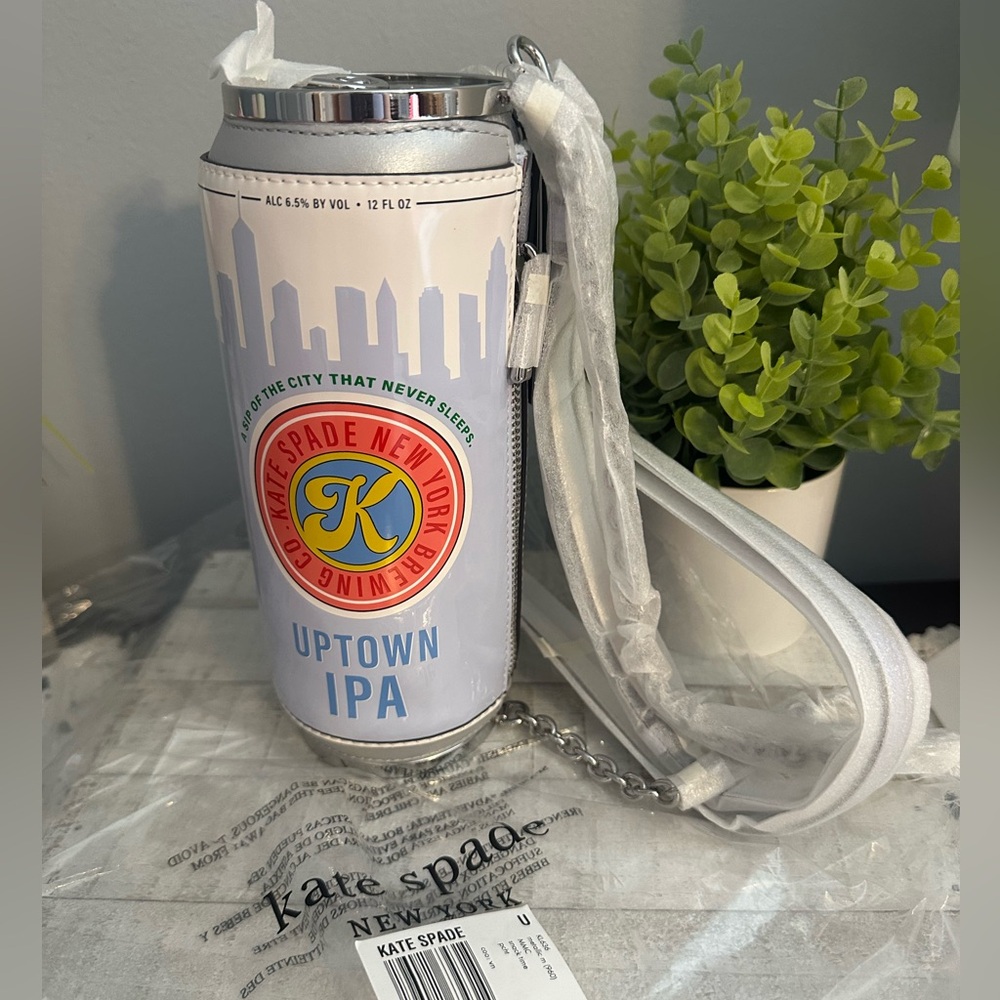 Nwt Kate spade snack time IPA drink can bag